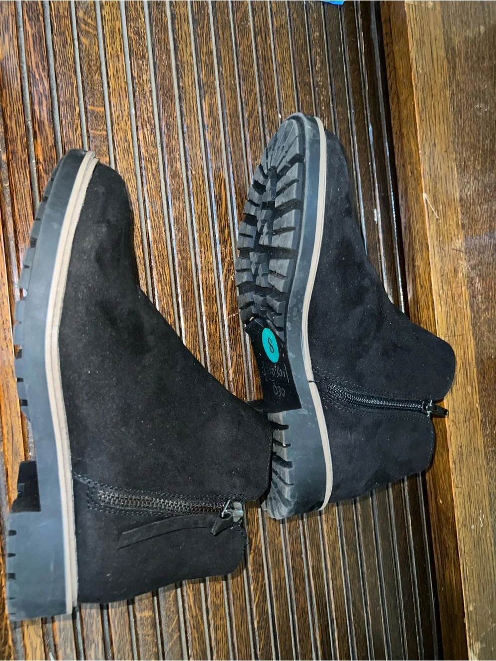 Esprit Black Suede Ankle Boots